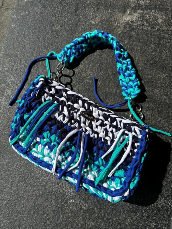 Ocean Blue crochet bag by Meraki, photo 2