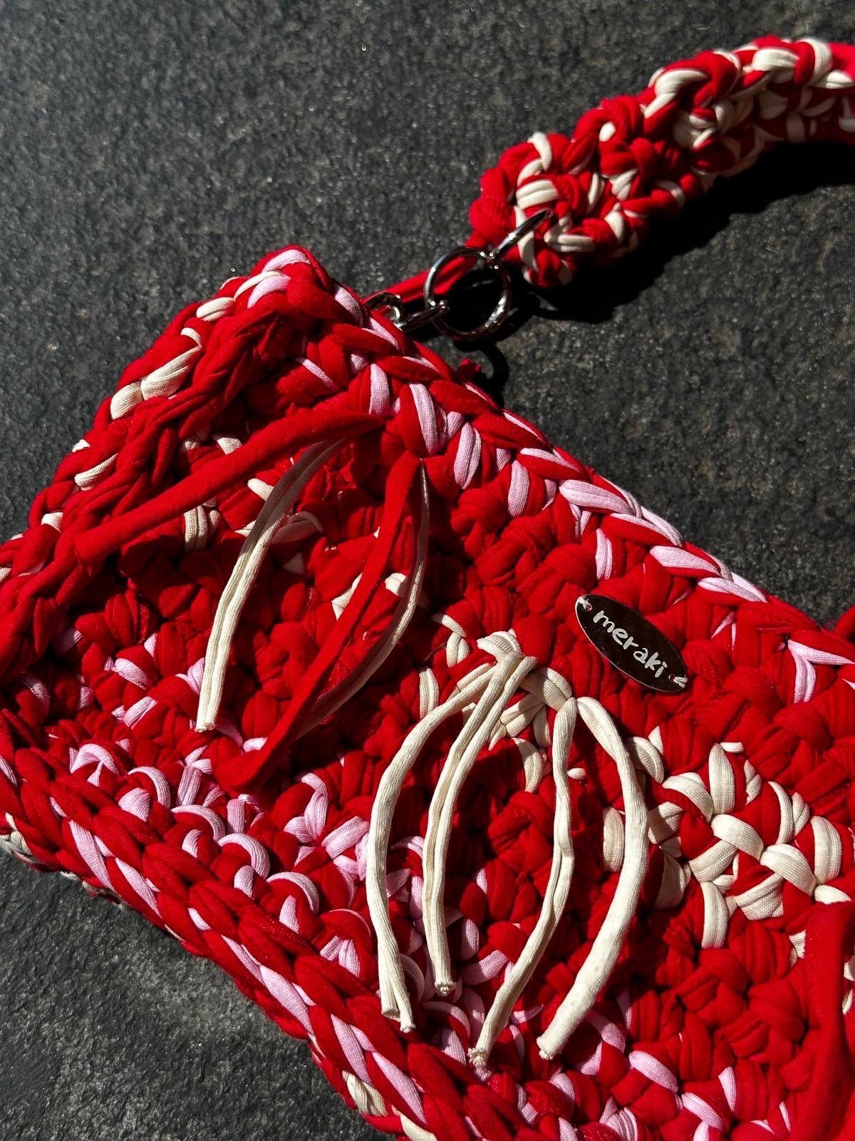 Red Cherry crochet bag by Meraki, photo 2