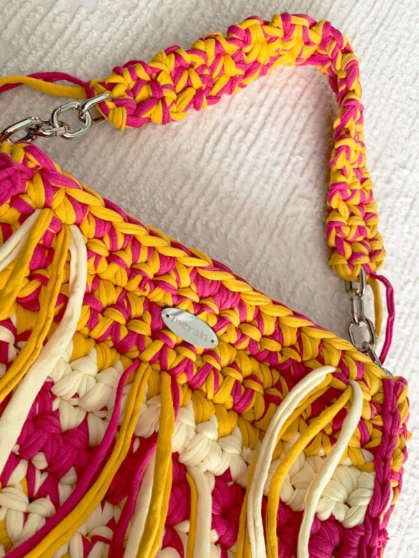 Strawberry Sunshine crochet bag by Meraki, photo 4